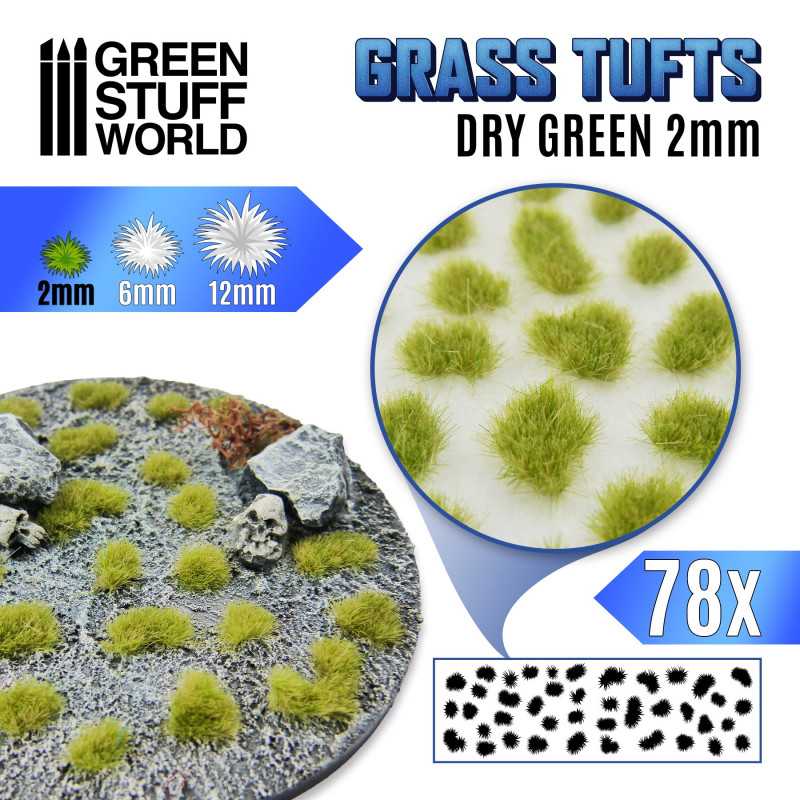 Matas Césped - Autoadhesivas - 2mm - Verde seco