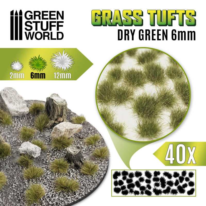 Matas Césped - Autoadhesivas - 6mm - Verde seco