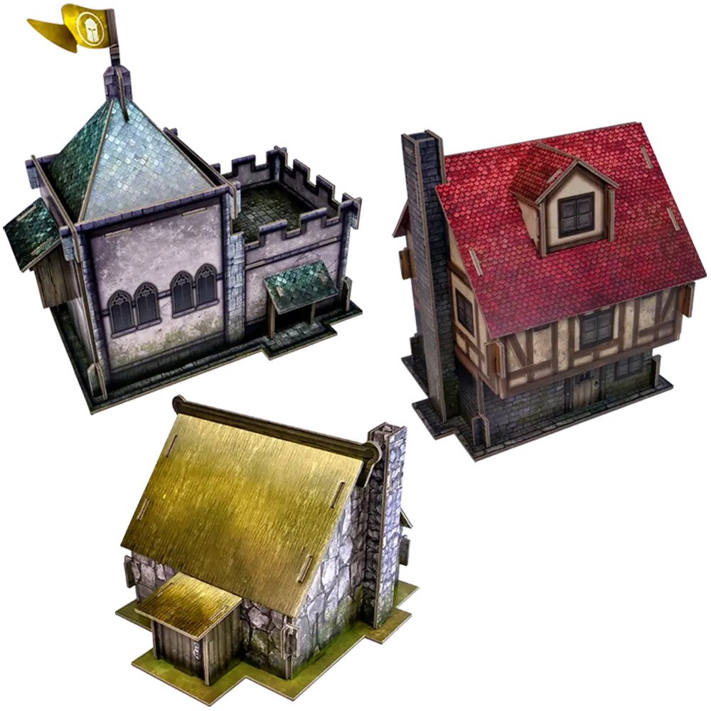 TerrainCrate: Village Buildings Pack Escenografía Mantic Games
