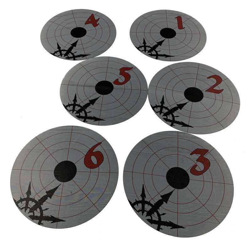 Marcadores de objetivo Warhammer 40k -  Legiones Traidoras / Caos