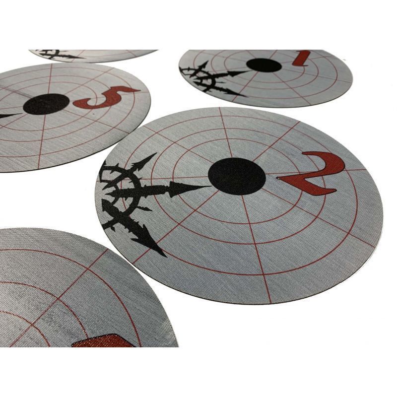 Marcadores de objetivo Warhammer 40k -  Legiones Traidoras / Caos