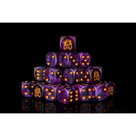 Old Dominion: Faction Dice on Translucent Purple w/ Gold Pips - 24 per pack