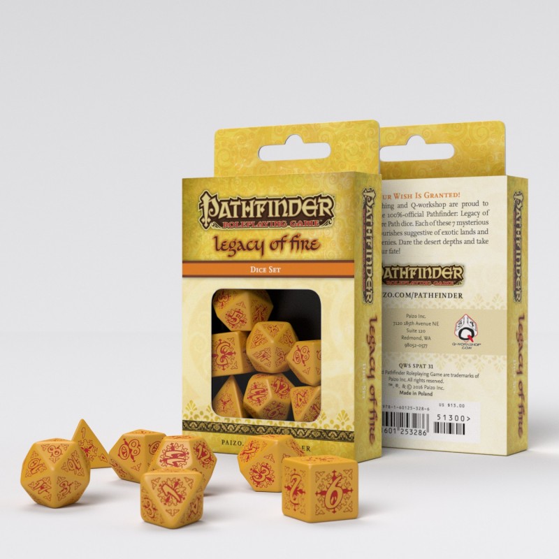 Pathfinder Legacy of Fire Dice Set