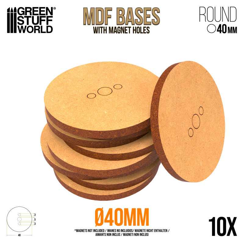 Peanas DM - Redondas 40 mm