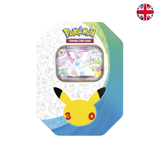 Pokémon TCG - 30th Celebration - Sylveon ex Tin / Greninja ex Tin (Inglés)