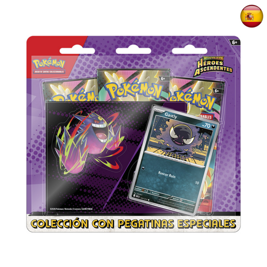 Pokémon TCG - Héroes Ascendentes colección con pegatinas (Español)