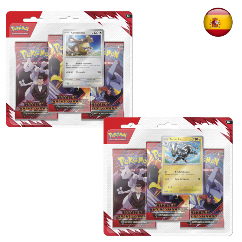Pokémon TCG - Rivales Predestinados 3-pack blister (Español)