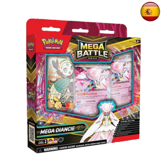 Pokémon TCG - Baraja de Megacombate Mega-Gengar ex / Mega-Diancie ex (Español)