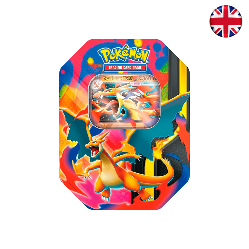 Pokémon TCG - Mega Charizard Tin (Inglés)