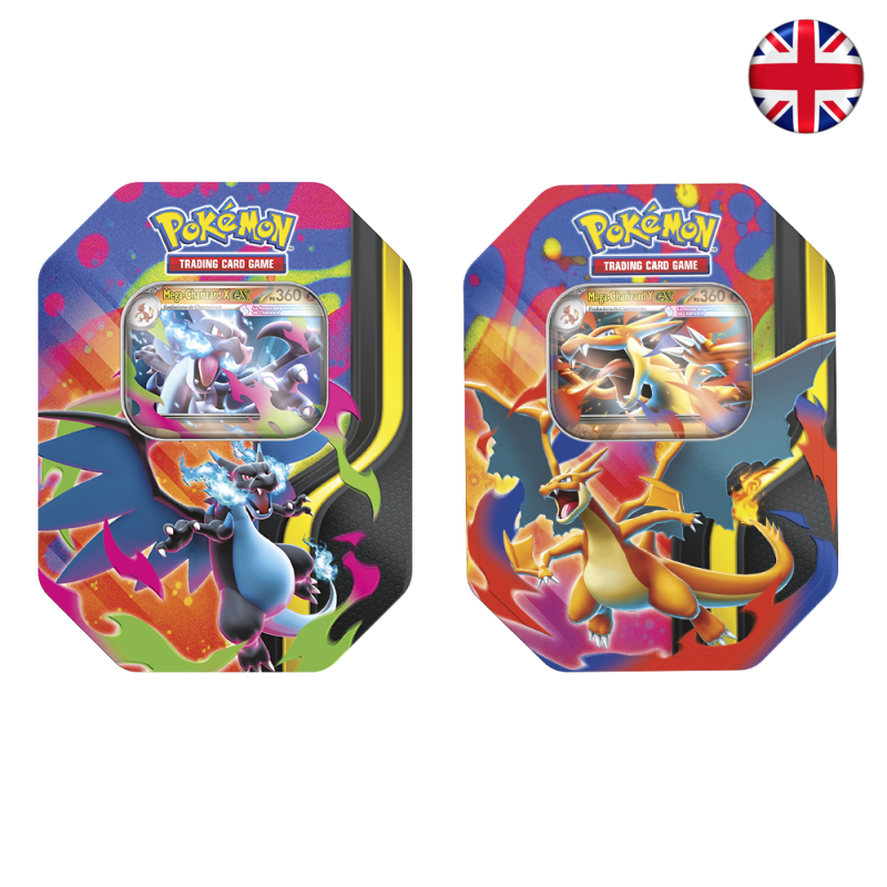 Y*G様 Pokémon TCG: Mega Charizard Tin メガリ Pokémon TCG - Mega Charizard Tin (Inglés) – La Escotilla