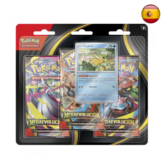 Pokémon TCG - Megaevolución 3-pack blister (Español)