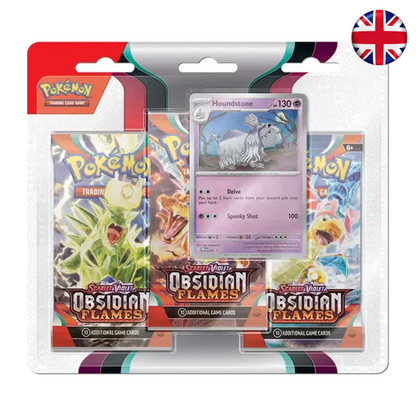 Pokémon TCG - Obsidian Flames 3-pack blister (Inglés)