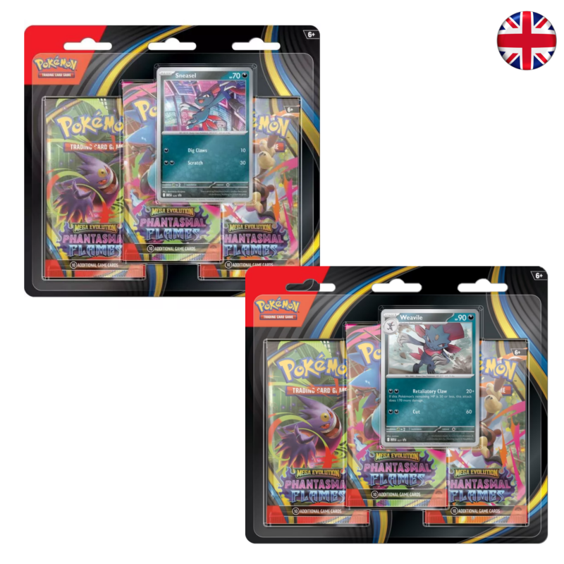 Blister 3 Sobres Phantasmal Flames (EN)