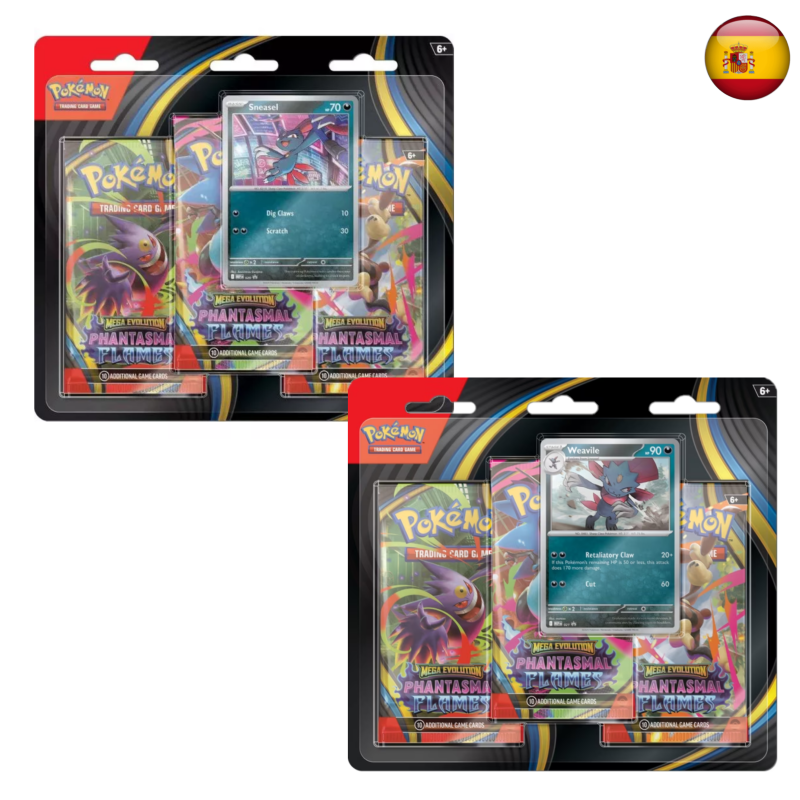 Pokémon TCG - Fuegos Fantasmales 3-pack blister (Español)