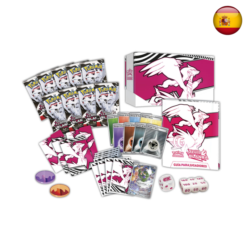 Pokémon TCG - Caja de entrenador Élite Llama Blanca (Español)