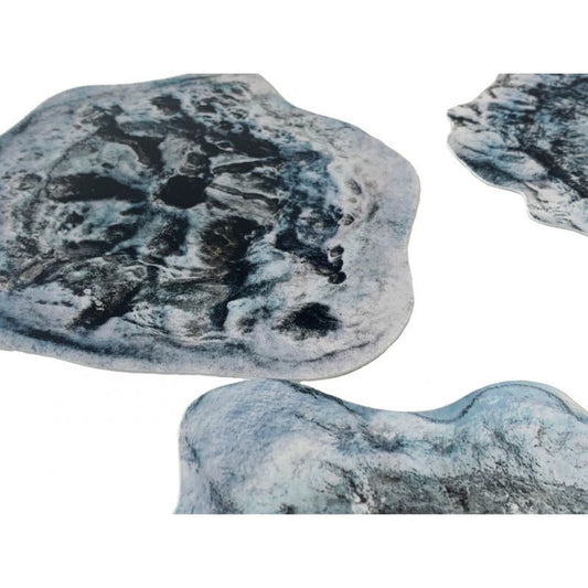 2D Terrain Crater Set Winter