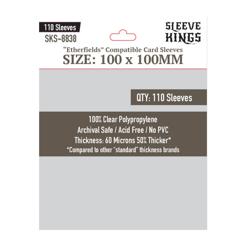 Sleeve Kings - "Etherfields" Compatible Card Sleeves (100x100 mm)