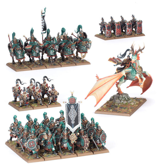 Grand Cathay: Battle March Army Viejo Mundo, Warhammer Fantasy, Catai