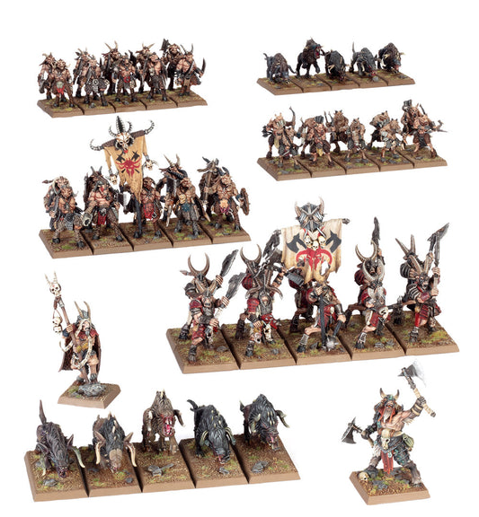 Beastmen Brayherds: Battle March Army Hombres Bestia, Warhammer