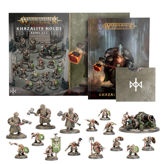 Khazalite Holds: Army Set (English) Warhammer Age of Sigmar: caja de ejército de las Fortalezas Khazalitas (inglés)