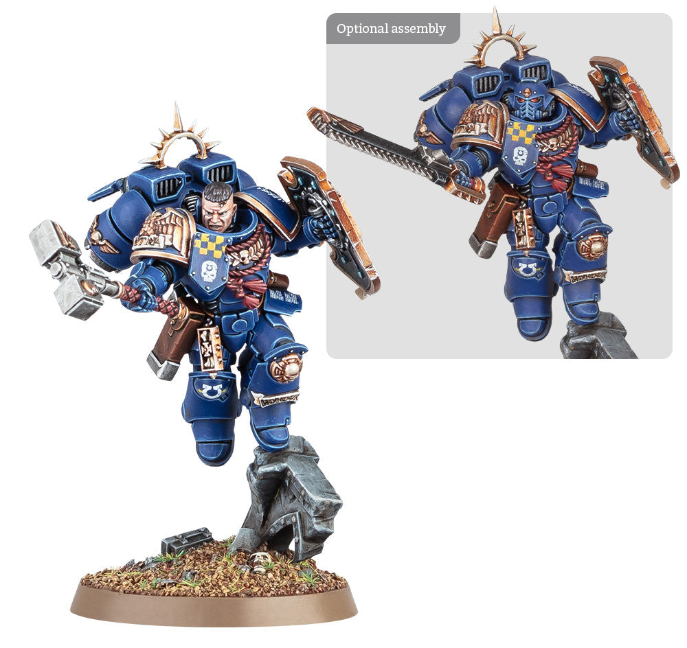 Space Marines: Capitán Con Propulsor De Salto Y Escudo
