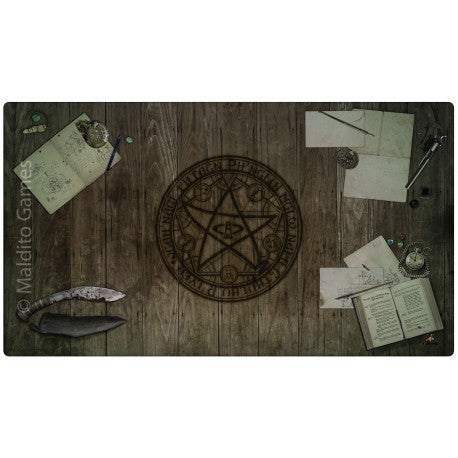 Maldito Games - Tapete de neopreno 150x90 cm - MESA LOVECRAFT (Edición 2023)