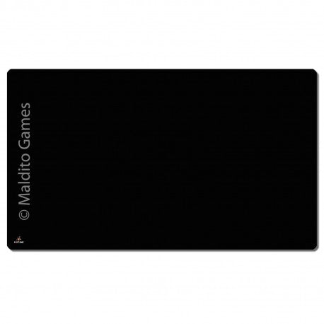 Maldito Games - Tapete de neopreno 150x90 cm - NEGRO LISO (Edición 2023)