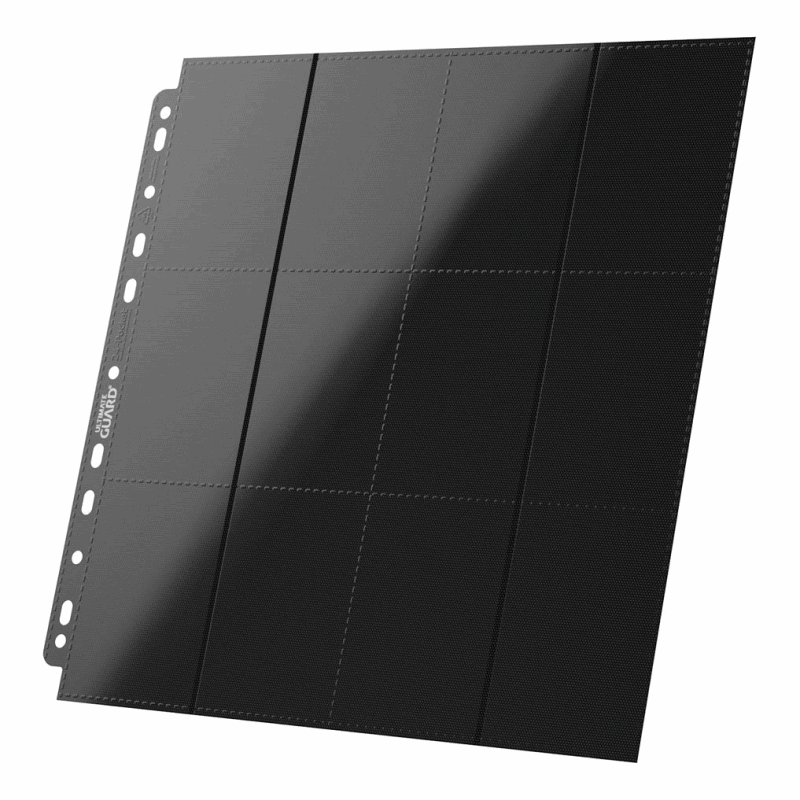 Ultimate Guard 24-Pocket QuadRow Pages Side-Loading Negro (10)