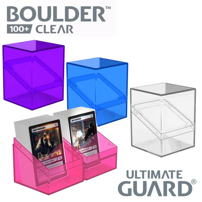 Ultimate Guard - Caja de mazo Boulder 100+ Clear