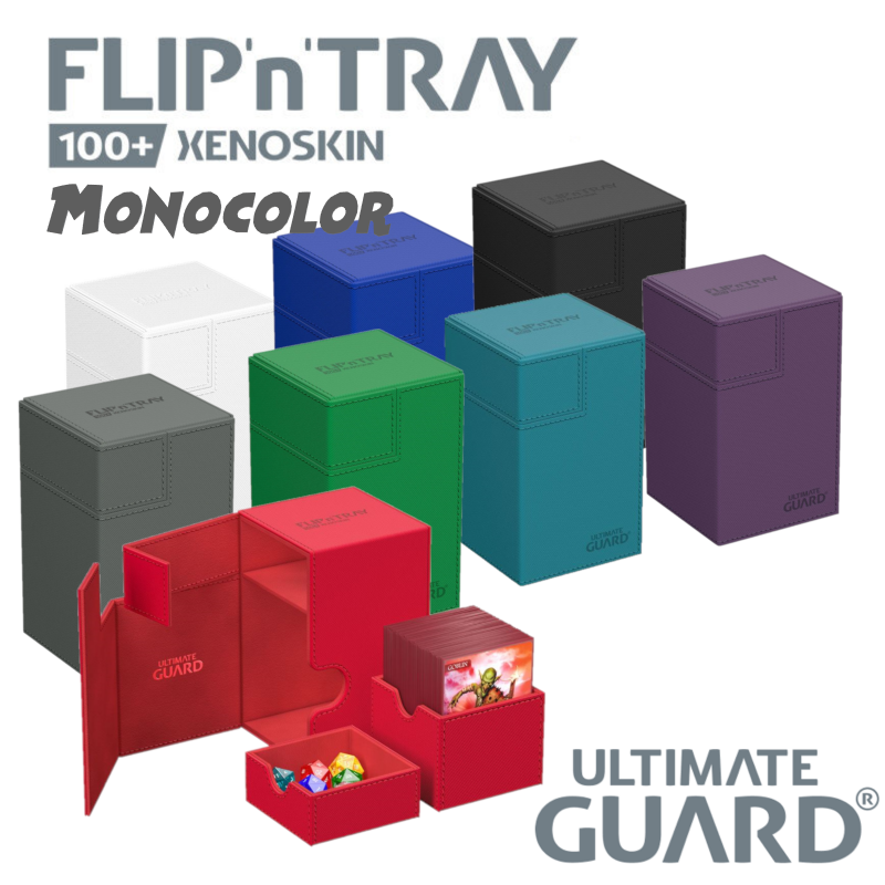 Ultimate Guard Flip`n`Tray 100+ XenoSkin Monocolor Rojo