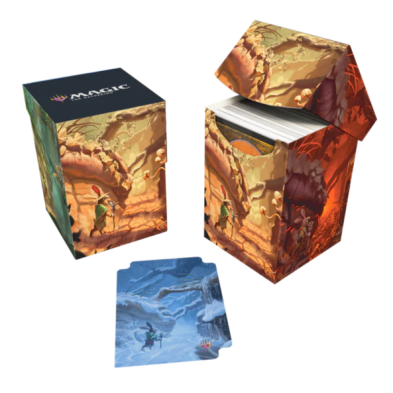 UP 100+ Deck Box - MTG Bloomburrow - Season Lands: Forest