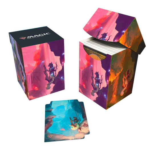 UP 100+ Deck Box - MTG Bloomburrow - Season Lands: Mountain