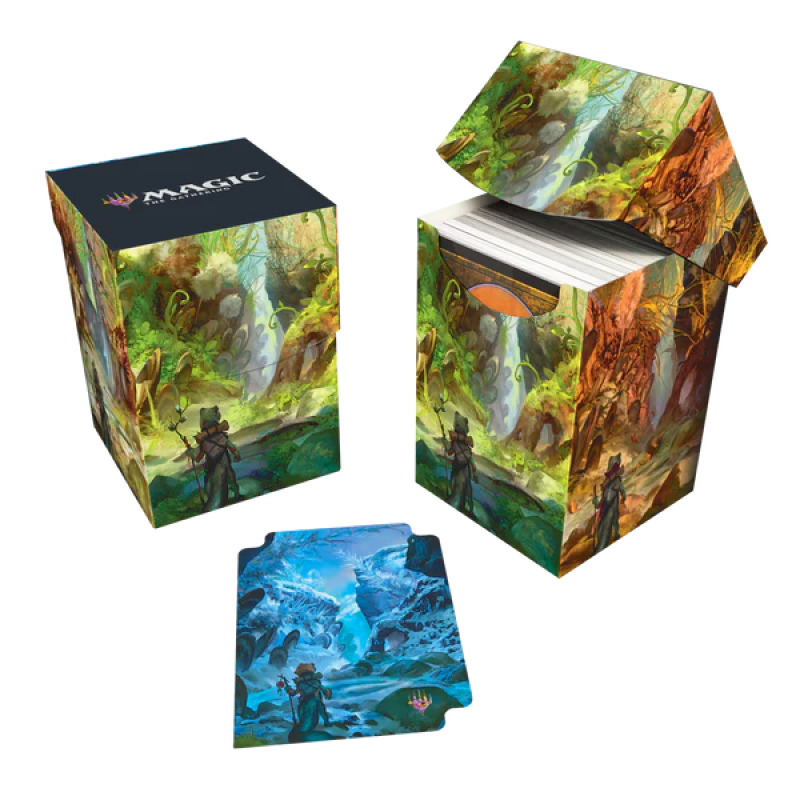 UP 100+ Deck Box - MTG Bloomburrow - Season Lands: Swamp