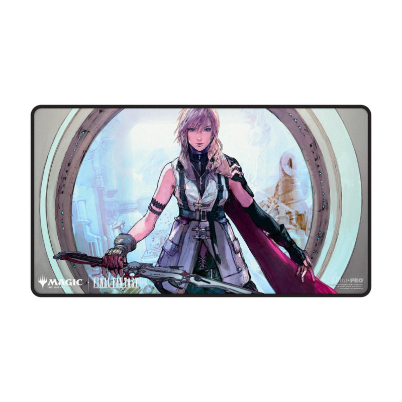 UP Black Stitched Playmat - Magic: The Gathering "Final Fantasy" - Lightning, Army of One