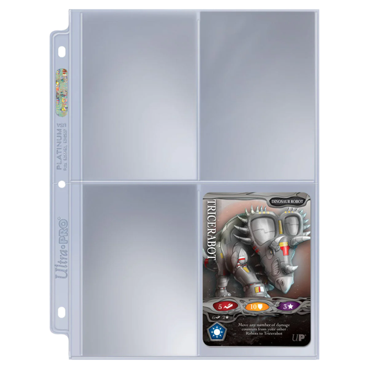 Ultra Pro - 4-Pocket pages for oversized cards pack (25 hojas)