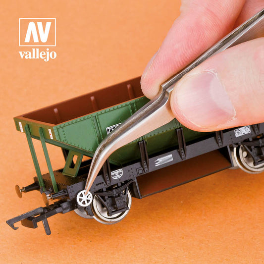 Pinzas de Precisión de Punta Curva (115 mm)