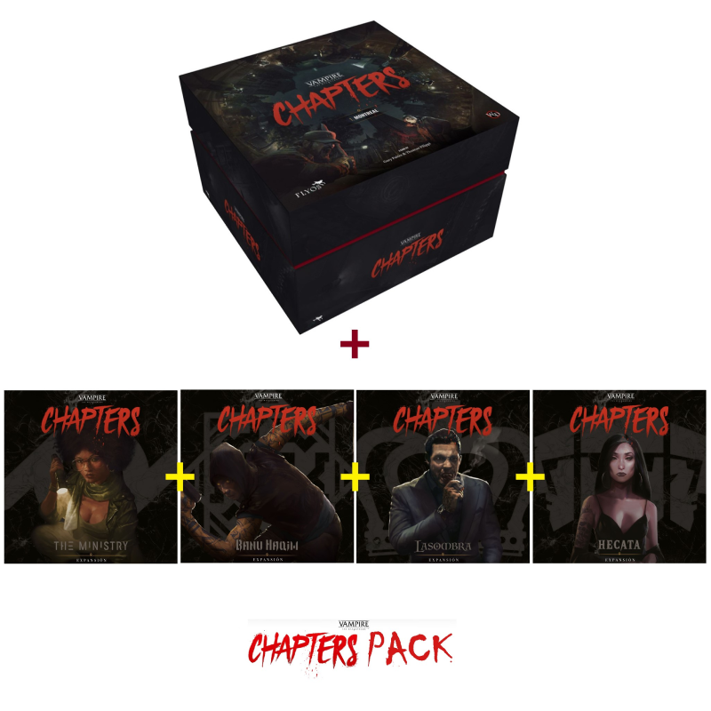 Pack Vampiro La Mascarada: Chapters + Expansiones (Castellano)