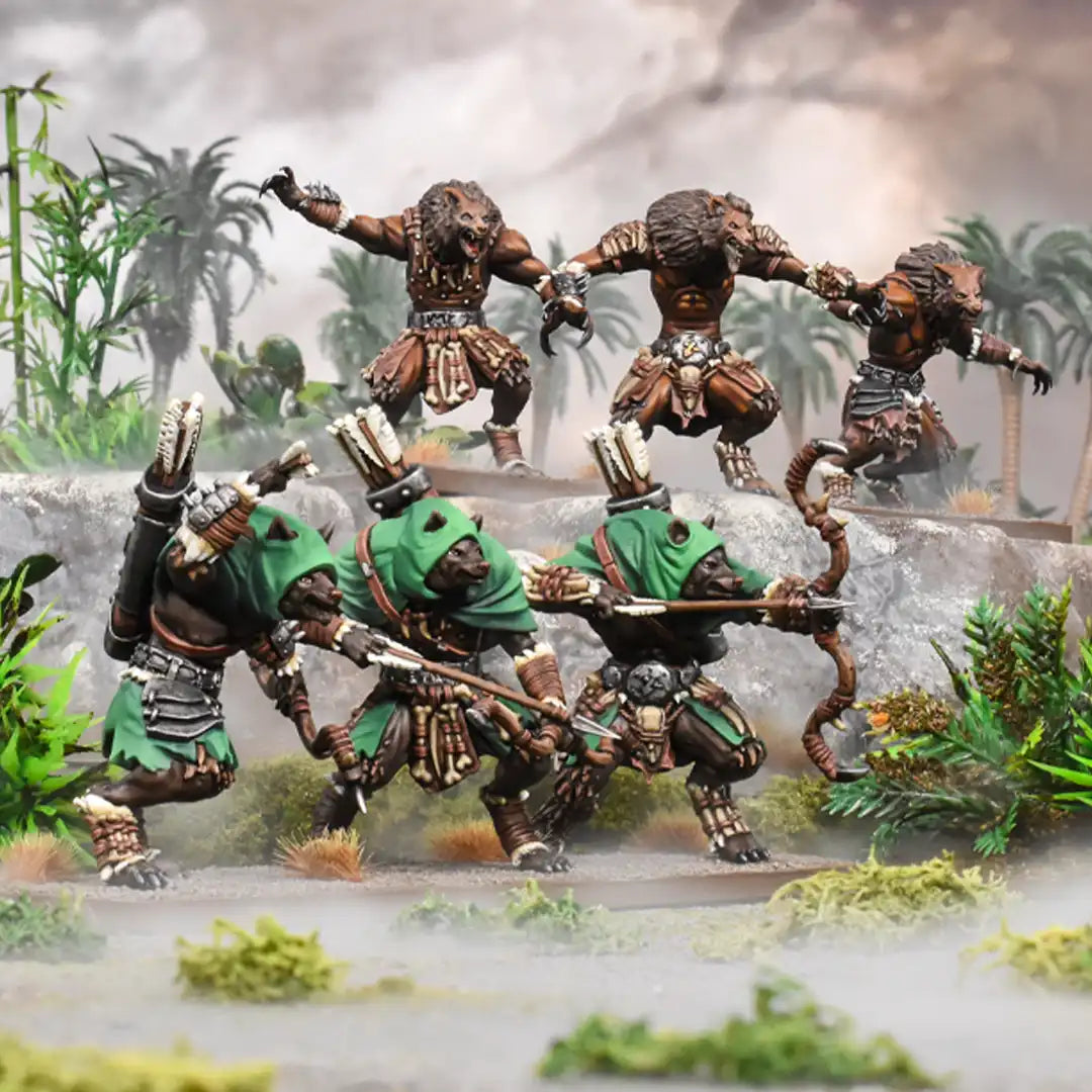 Xirkaali Plainstalker/Wildfangs Regiment Kings Of War, Mantic Games
