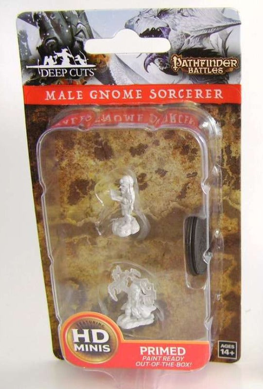 Pathfinder Deep Cuts Unpainted Miniatures - Male Gnome Sorcerer