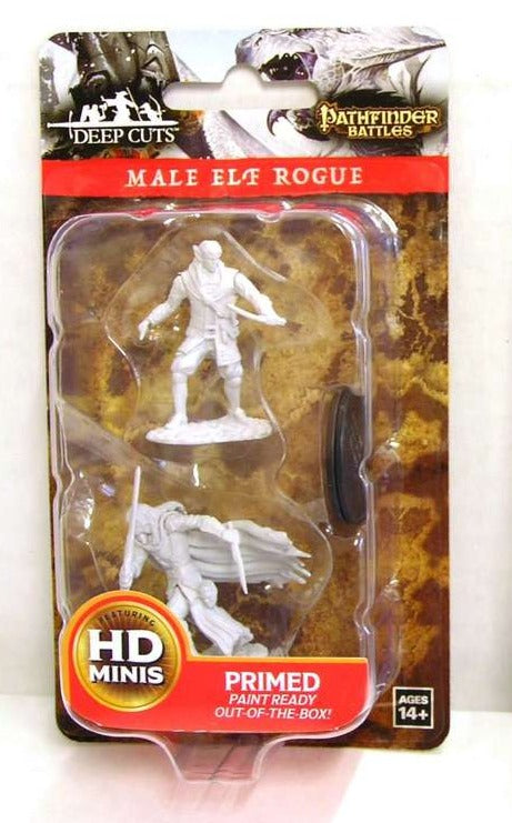 Pathfinder Battles Deep Cuts Unpainted Miniatures - Male Elf Rogue