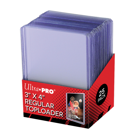 UP - Toploader - 3" x 4" Clear Regular (25 pieces)