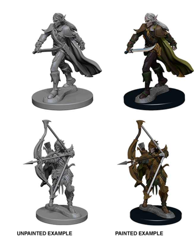 Pathfinder Deep Cuts Unpainted Miniatures - Elf Male Fighter