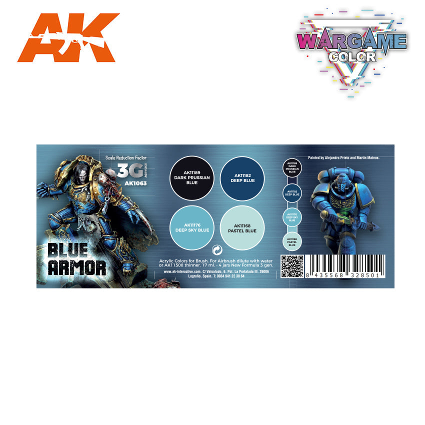 Wargame color set - Blue Armor