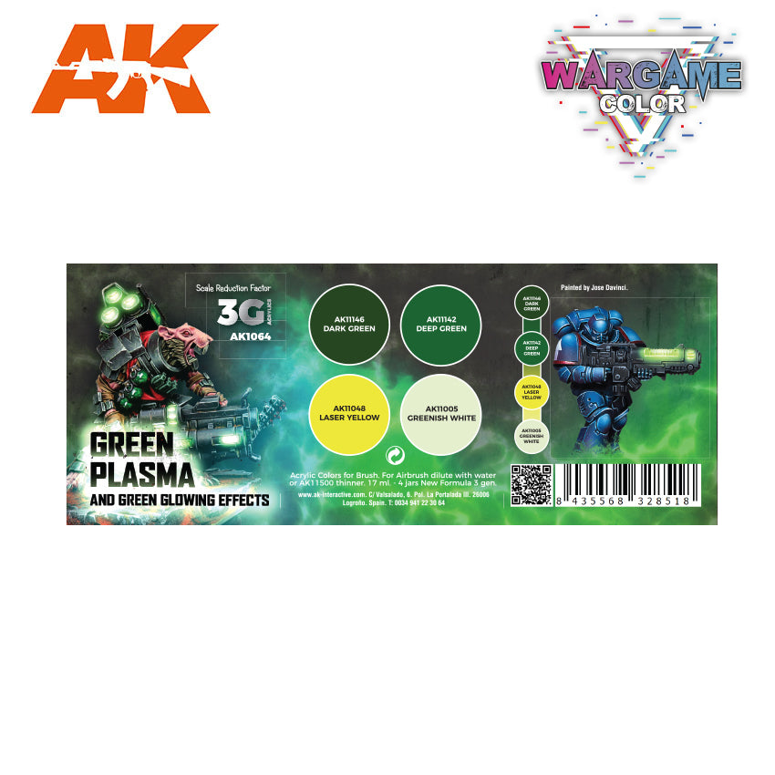 Wargame color set - Green Plasma and Glowing Effect