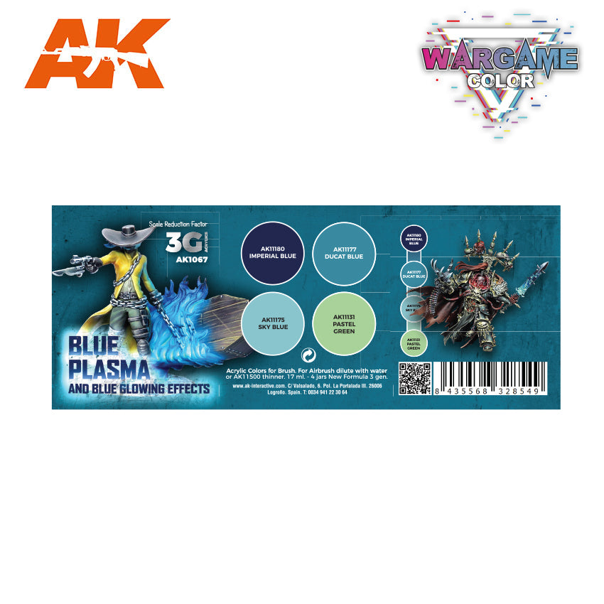 Wargame color set - Blue Plasma and Glowing Effects
