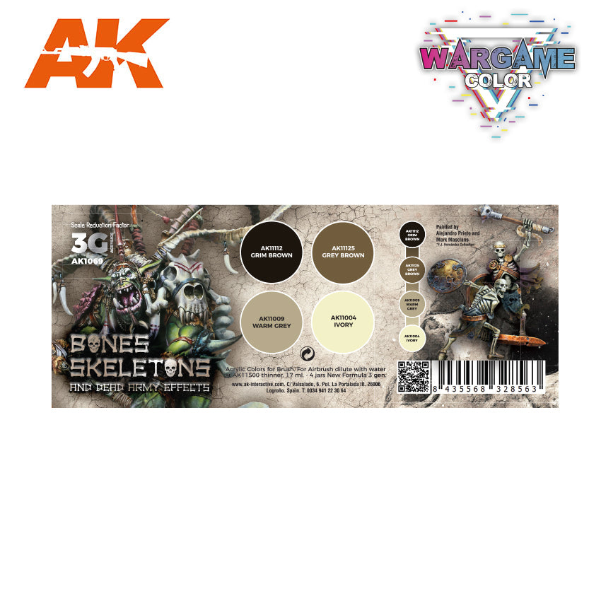 Wargame color set - Bones and Skeletons