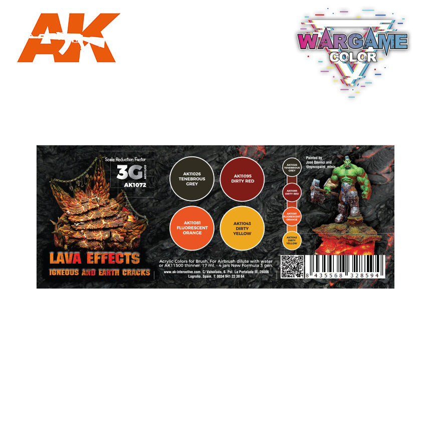 Wargame color set - Lava Effects