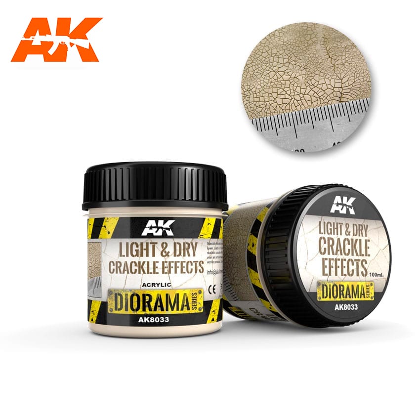 Light & Dry Crackle Effects - 100ml (Acrylic)