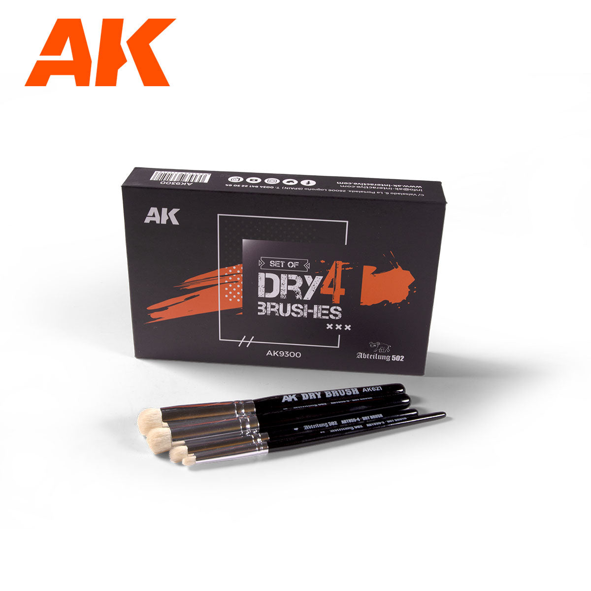 Dry 4 Brushes set