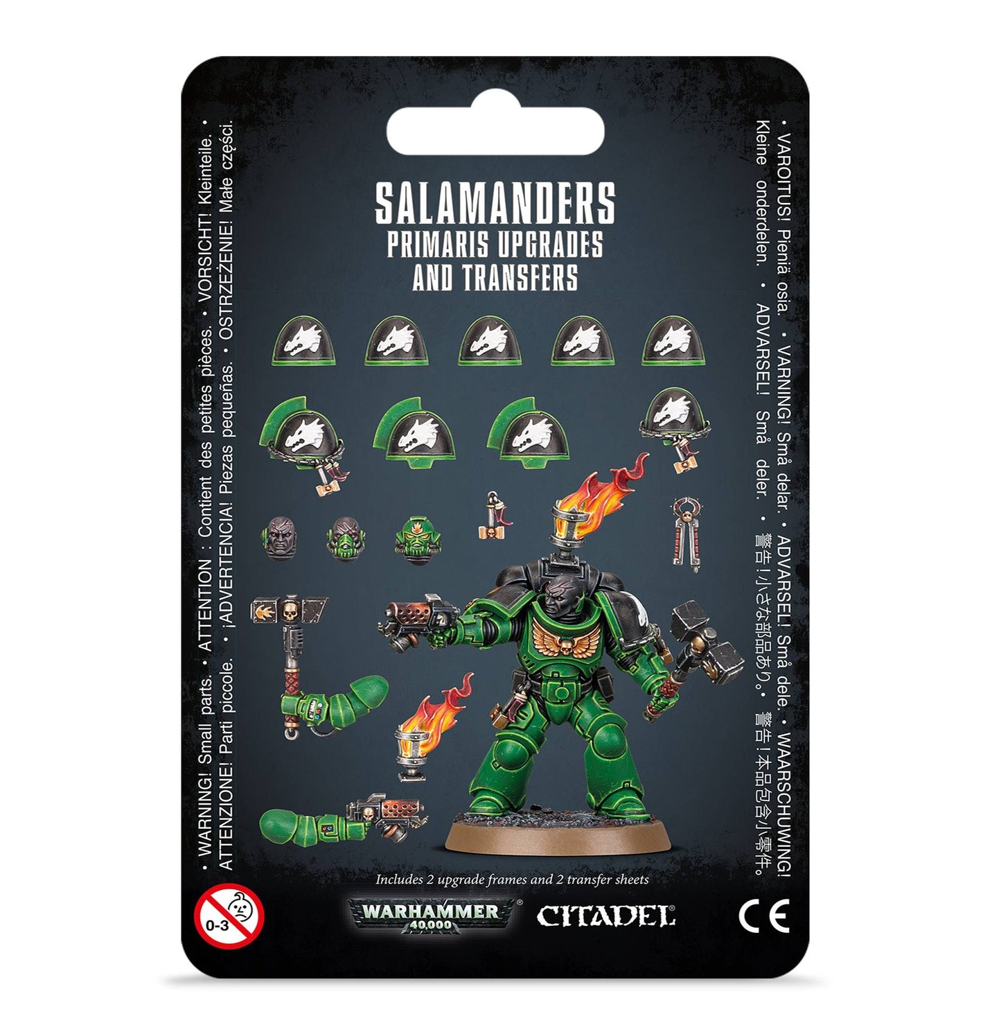 Mejoras y calcomanías de Salamanders Primaris